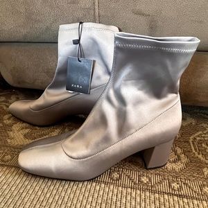 Zara Collection Satin Booties
